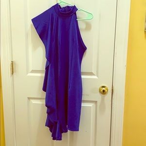 Macy’s Blue One Shoulder Dress
